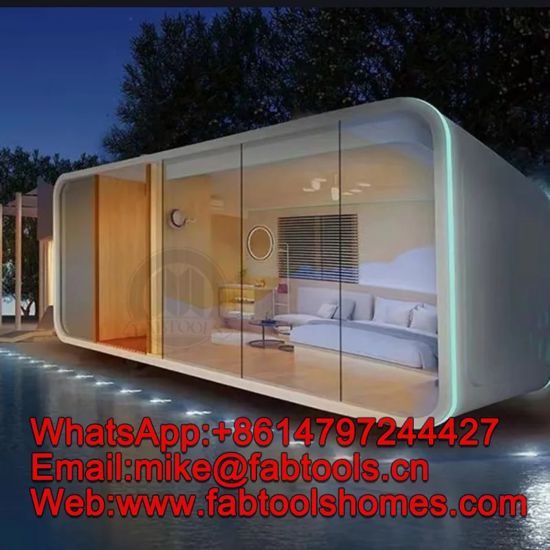 Quick Expandable Container ATV Cabin House with Glass Prefabricated Steel Home Featuring Sandwich Panel for Hotels