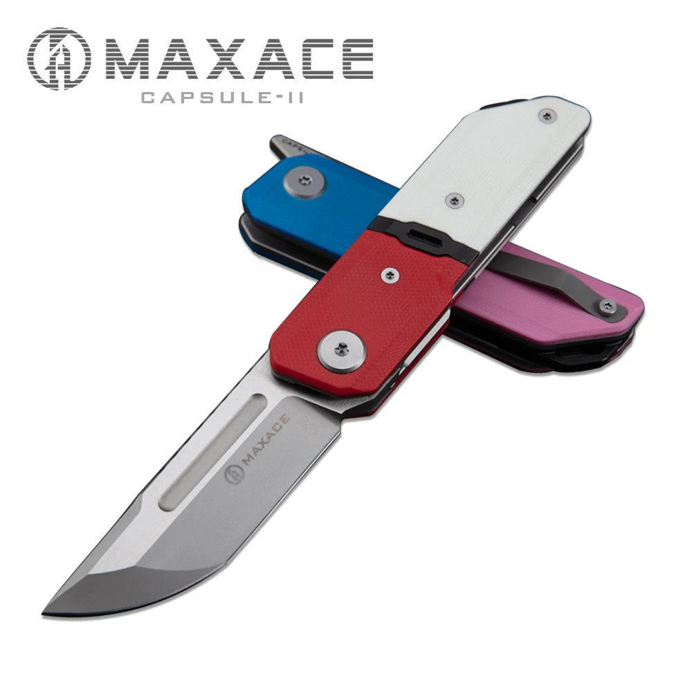 Maxace Capsule-II Folding knife pocket knife camping portable outdoor fruit knife Survival Self-defense Collection And Gift