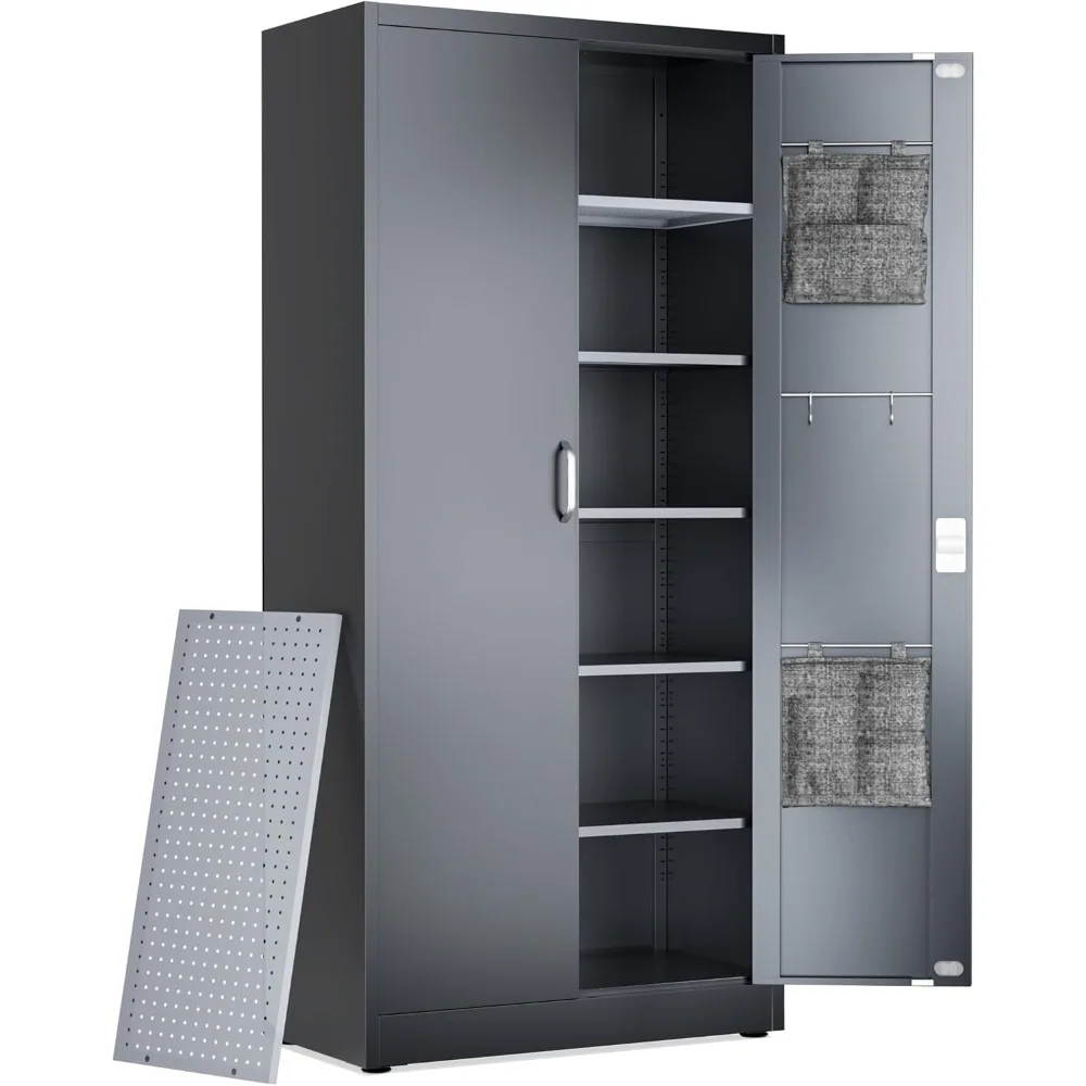 

Locking Metal Storage Cabinet | Garage Storage Cabinet with Doors