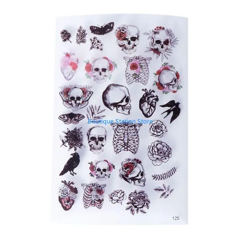 

Y55F Смола Эпоксидные наклейки Цветочные наклейки Красочные полупрозрачные кристаллы из животного материала Наклейка-наполнитель