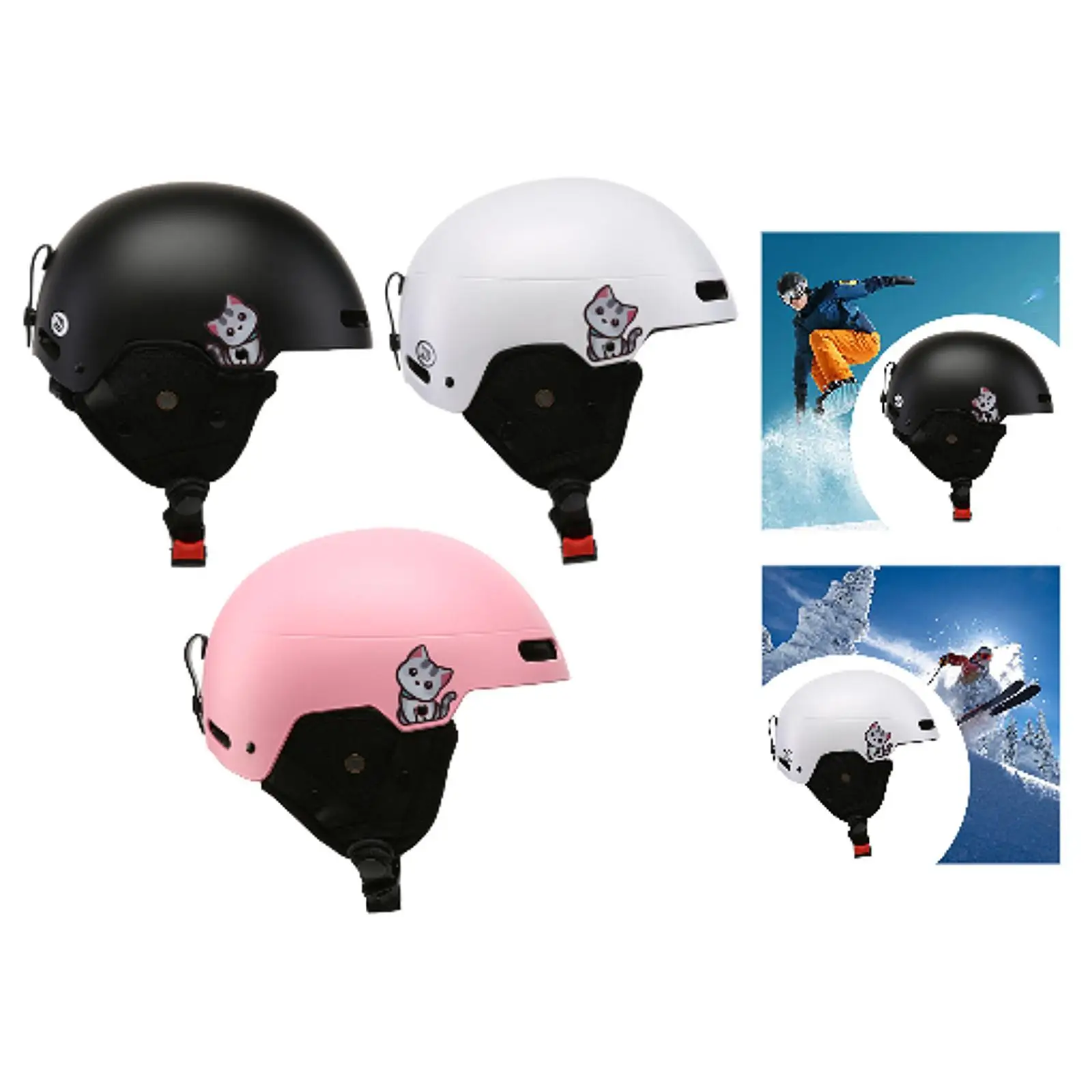 

Ski Helmet Snowboard Helmet for Men Women Removable Headgear for Skateboarding