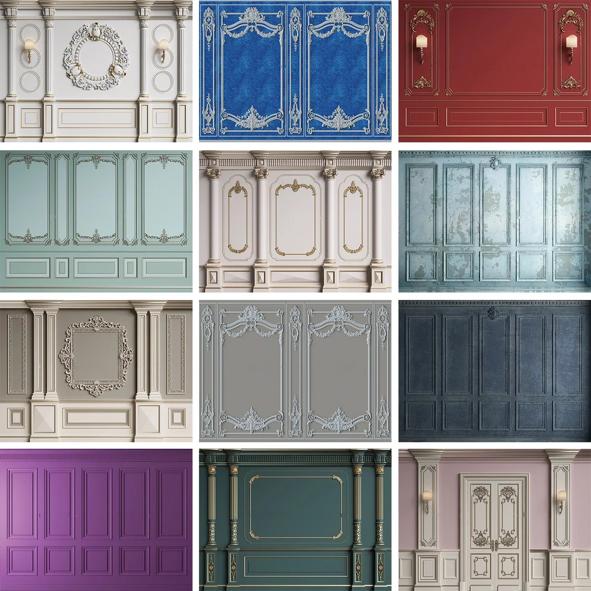 

Шикарный европейский настенный фон для свадьбы, винтажный интерьерный декор для детей и взрослых, портретный свадебный фон для фотосессии, фотостудия