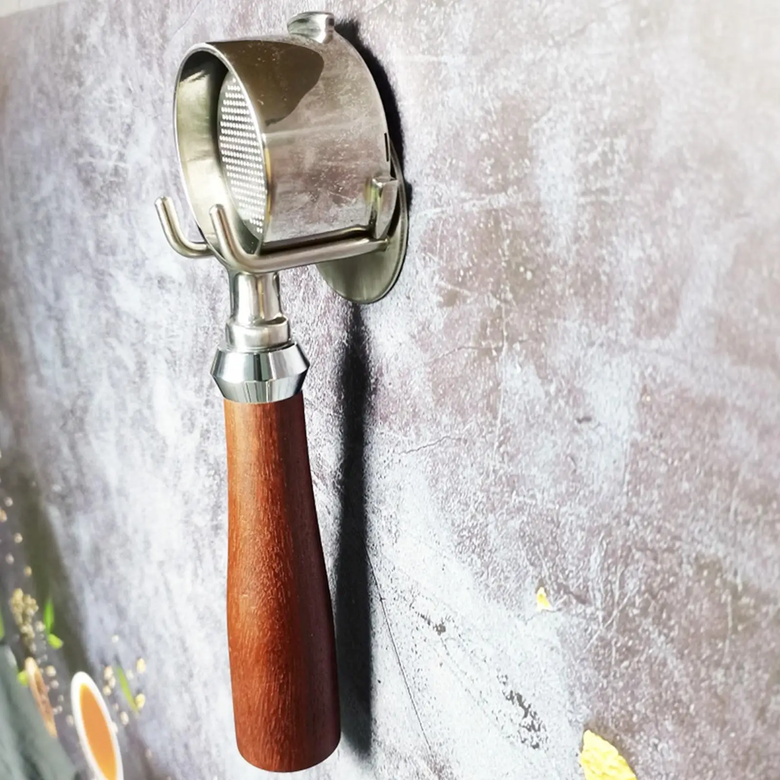 Настенная стойка для бездонного портафильтра для кофе Прочный держатель фильтра для кофе