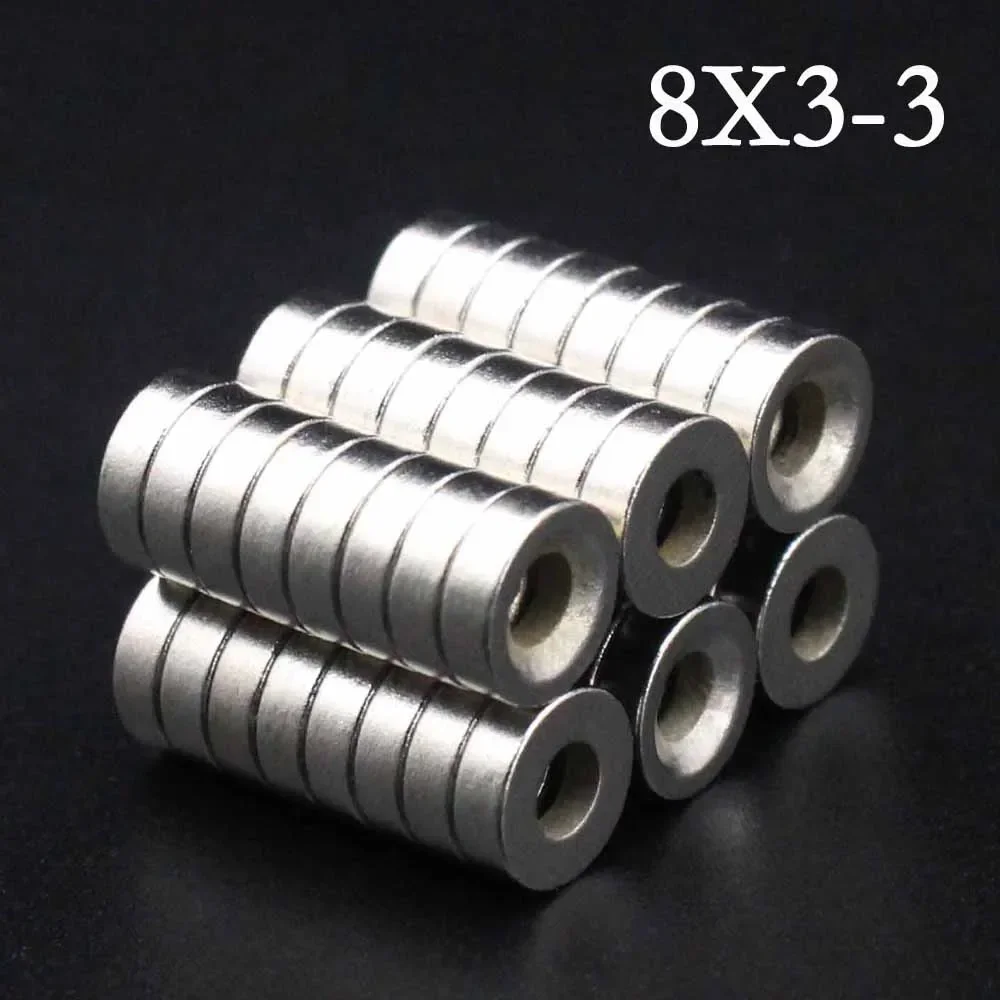 

10/20/30/40/50Pcs 8x3-3 Neodymium Magnet 8mm x 3mm - 3mm N35 NdFeB Round Super Powerful Strong Permanent Magnetic imanes