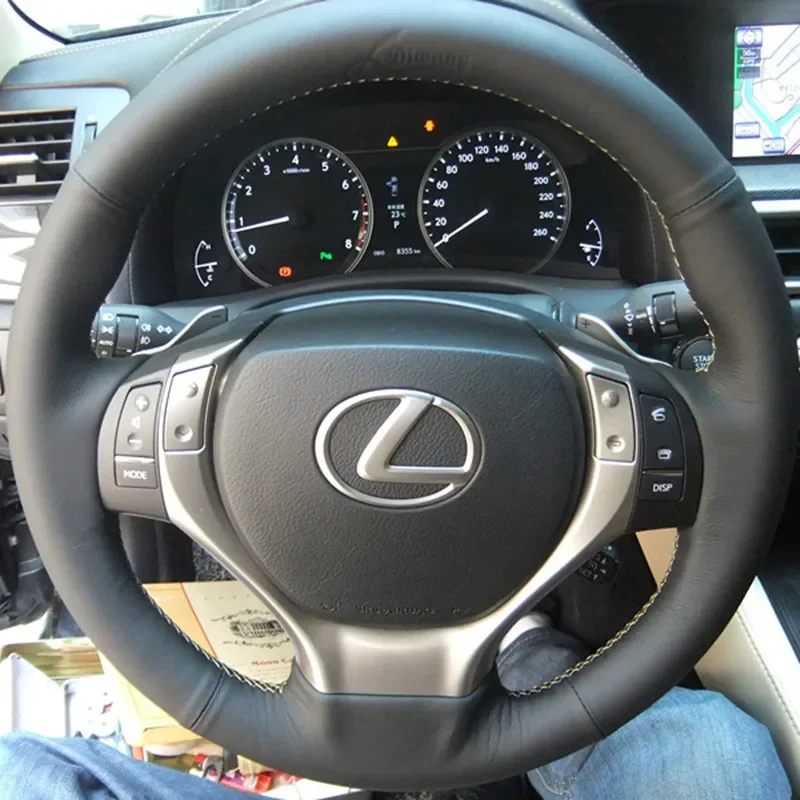 

Сшитый вручную замшевый кожаный чехол на руль автомобиля для Lexus ES350 ES250 ES270, внутренние автоаксессуары