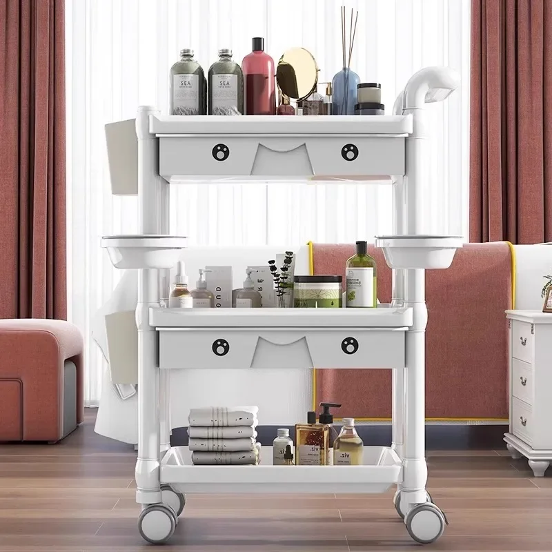 

Beauty Salon Specific Rolling Cart Modern Creativity Shelf Designers Salon Trolley Hotel Salon Furniture Kosmetik Wagen FYST