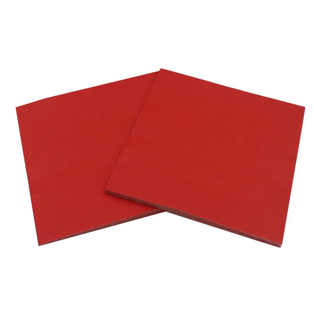 120 Pcs Disposable Dinner Napkins Facial Tissue Party Orange Napkins Paper Towel Red Napkins Paper Colorful Napkin Paper Napkin