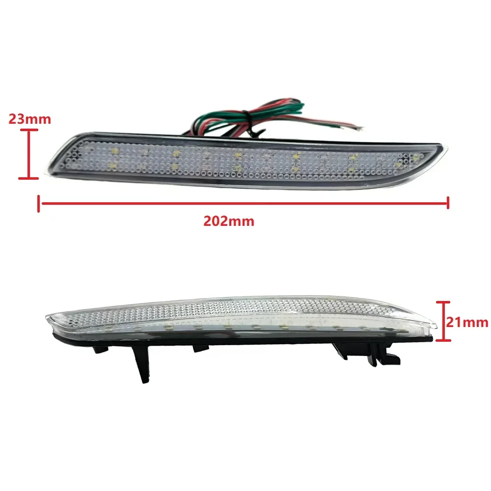 2Pcs car light Rear Bumper Lamp Brake Light Reflector LED For Honda CR-Z CR-V 2012-2014 For Acura TSX Wag 2012-up