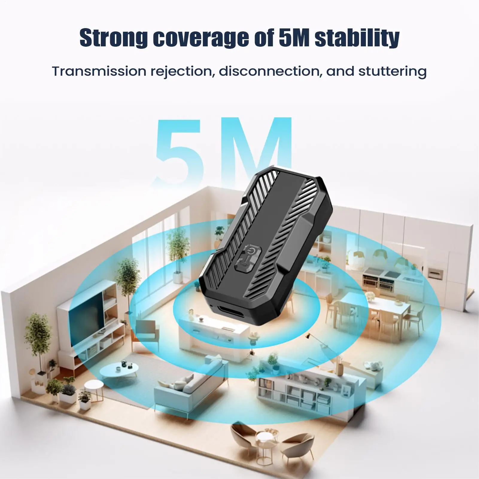 Bezprzewodowy odbiornik audio 2-w-1, bezprzewodowy adapter muzyczny do samochodu, podróży, domu, głośników stereo, słuchawek przewodowych