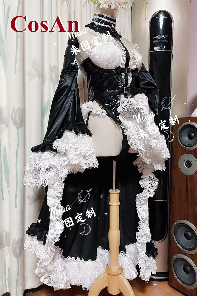 CosAn Game Dead Or Alive Marie Rose Cosplay Costume Sweet Wedding Dress Female Activity Party Role Play Clothing Custom-Make