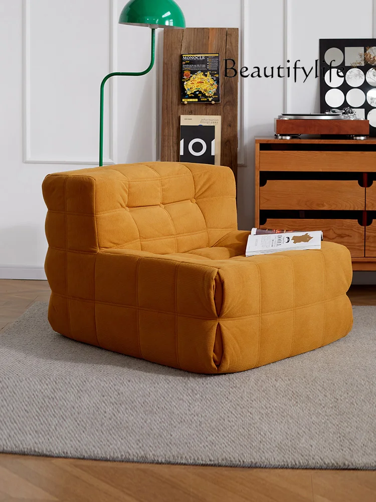 

Nordic Retro Lazy Corduroy Casual Single-Seat Sofa Chair