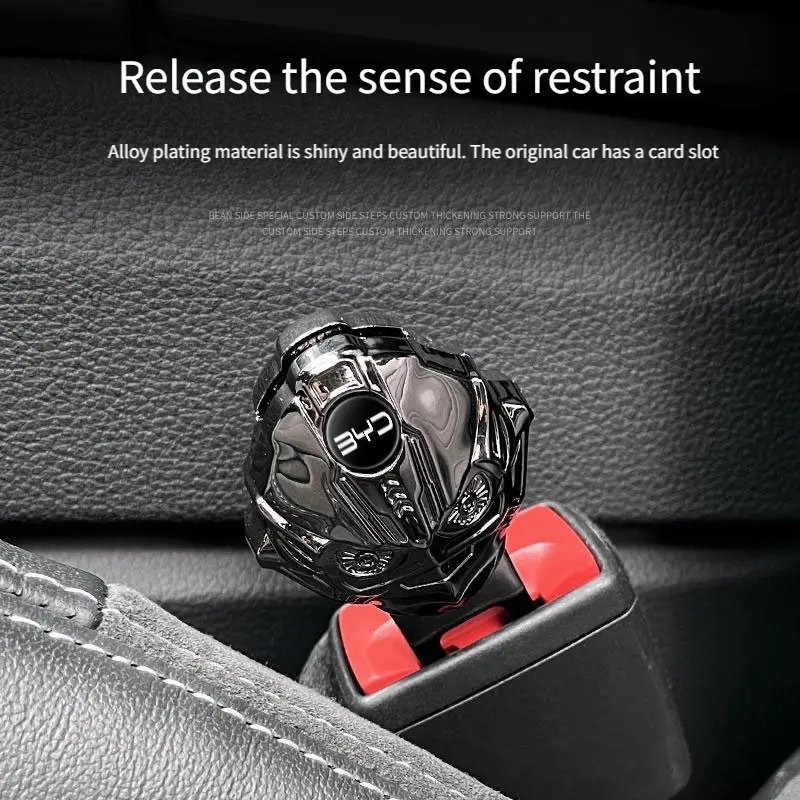 Car Vehicle Seat Belt Extension Extender Strap Safety Buckle Clip For BYD Han Tang Song Qin Yuan Plus Pro Dolphin Seagull Seal