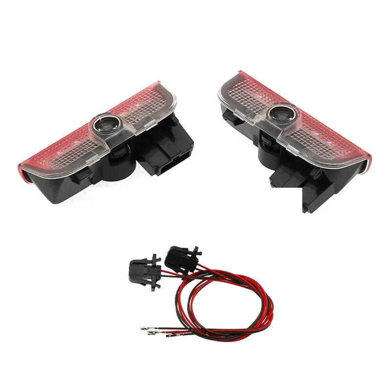 2PCS LED Car Door Logo Projector Lights for Volkswagen Arteon CC PHIDEON 2009-2021 Welcome Decorative Lights Accessories DECOR