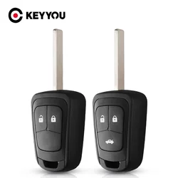 KEYYOU 1PCS Etui na kluczyk samochodowy do Chevrolet AVEO Cruze do Opel Malibu Sonic HU100 Key Blade