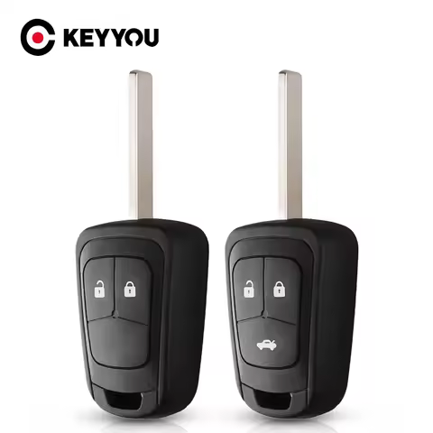 KEYYOU 1PCS Car Key Case For Chevrolet AVEO Cruze For Opel Malibu Sonic HU100 Key Blade
