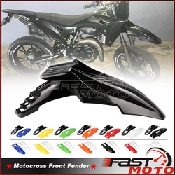 Motocross Plastic Front Fender Supermoto Mudguard Protective Guard Off Road Hugger Splash Cover For Kawasaki Suzuki DR DRZ RMZ