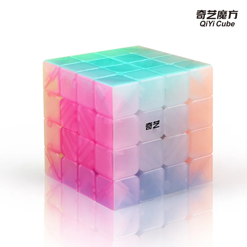 4Pcs/set QiYi Jelly Magic Cube 2x2 3x3 4x4 5x5 Educational Puzzle Magic Cube Toys For Children Kids Gift Toy Cubo Magico