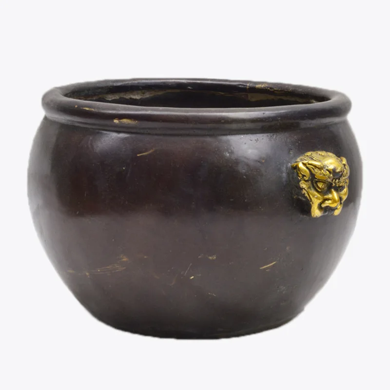 Special Offer Collectible Item for Business Events, Desktop Home Decoration Ornament, Purple Copper Patina Vase