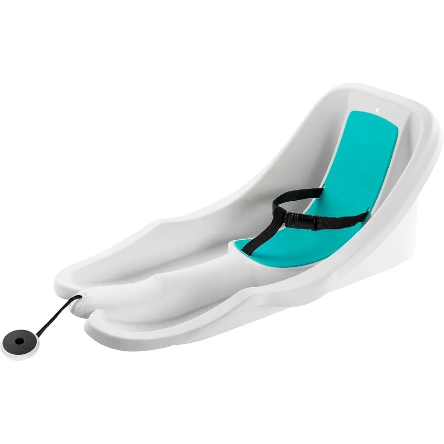 

Riders Baby Rider, Toddler Sled - 3-Point Harness, Anti-Slip Seat, Retractable Tow Strap, Durable Plastic, Ideal for 6 Months to