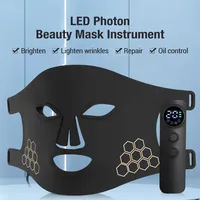 72 LED Facial Mask Photorejuvenation Beauty Device White Yellow Blue Red Light Therapy Anti Aging Wrinkle Skin Repair Face Care