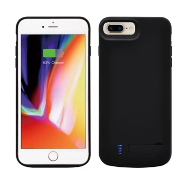 20000mAh قوة البنك آيفون 8 7 6S 6 6P GSP 7P 8P شاحن بطارية حالات سيليكون للصدمات الخارجية احتياطية قوة البنك