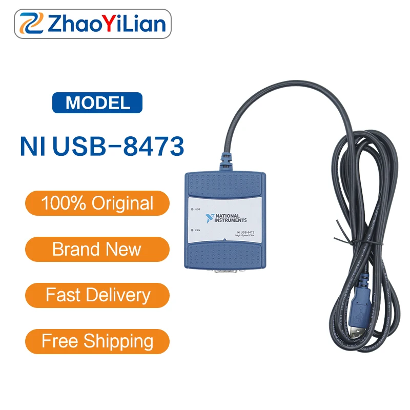 For NI USB-8473 Portable USB CAN Controller Support LabVIEW NI DAQmx Vehicle Test Equipment