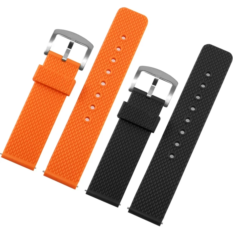 Universal Quick Release Interface Rubber Watch Strap 18/19/20/21/22/23/24mm Waterproof Silicone Watchband