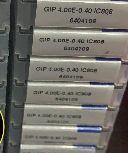 

Hard alloy cutting blades GIP 4.00E-0.40 IC808