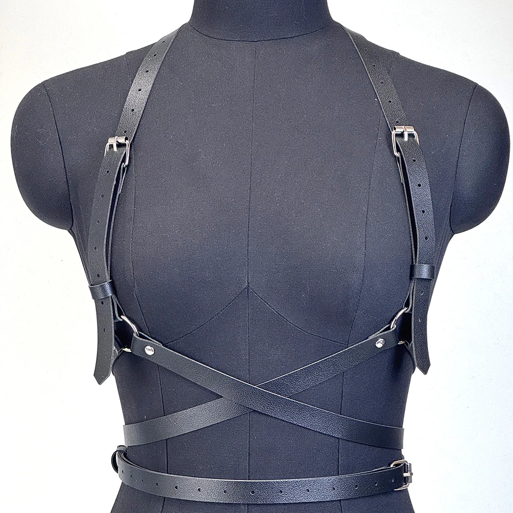 ชุดเข็มขัดรัดเอวแฟชั่นสำหรับผู - Leather Work Harness บทวิจารณ์และราคา