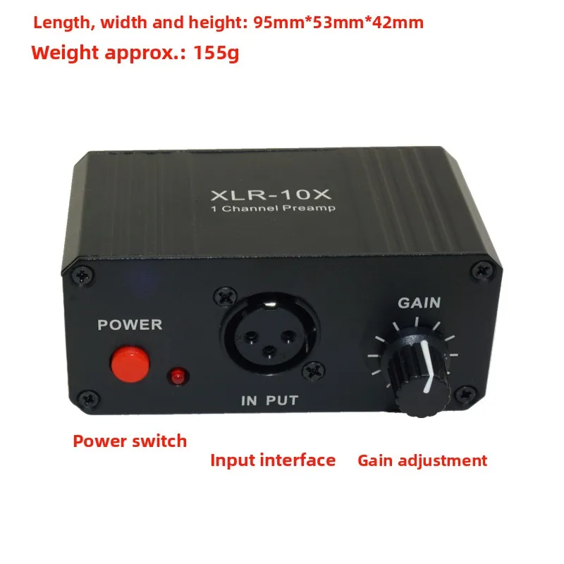 Single-channel xlr balanced mixer stage audio amplifier dynamic microphone preamp