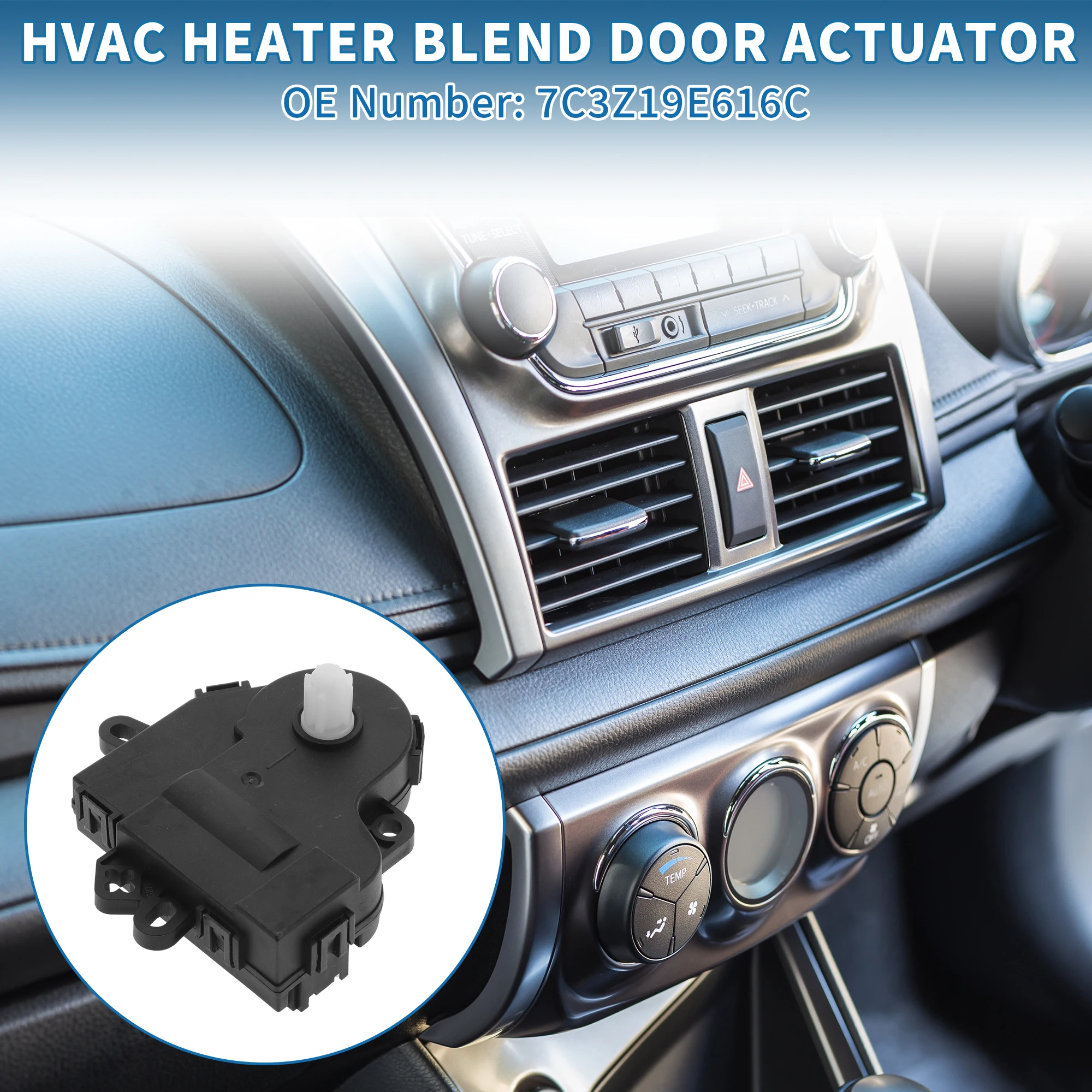 

UXCELL No.7C3Z19E616C Привод двери смеси обогревателя HVAC для Ford F-250 Super Duty 08-10