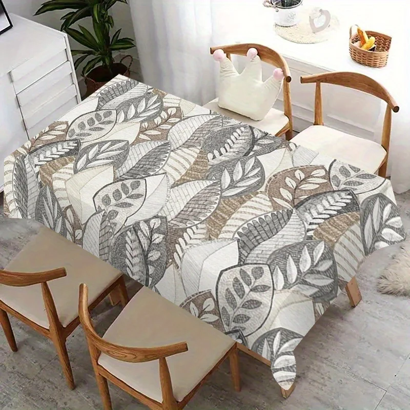 One elegant leaf pattern tablecloth - an ideal choice for home decoration, a modern tableclothzyc