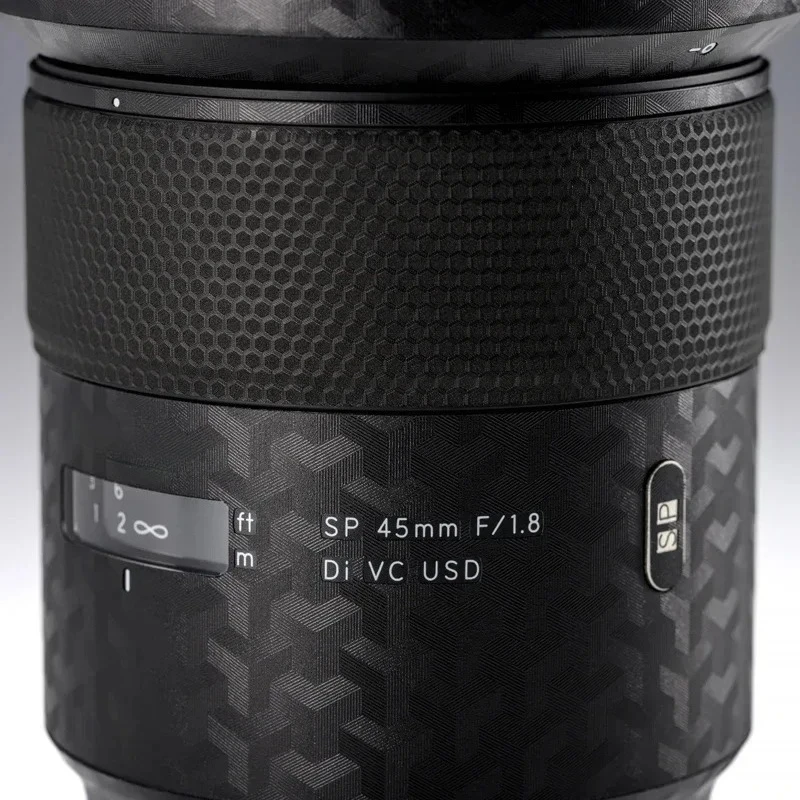 ل Tamron SP 45 مللي متر F1.8 Di VC USD لكانون EF جبل عدسة ملصق واقية الجلد ملصق مائي واقي الفيلم المدرب sp45 F/1.8 F013