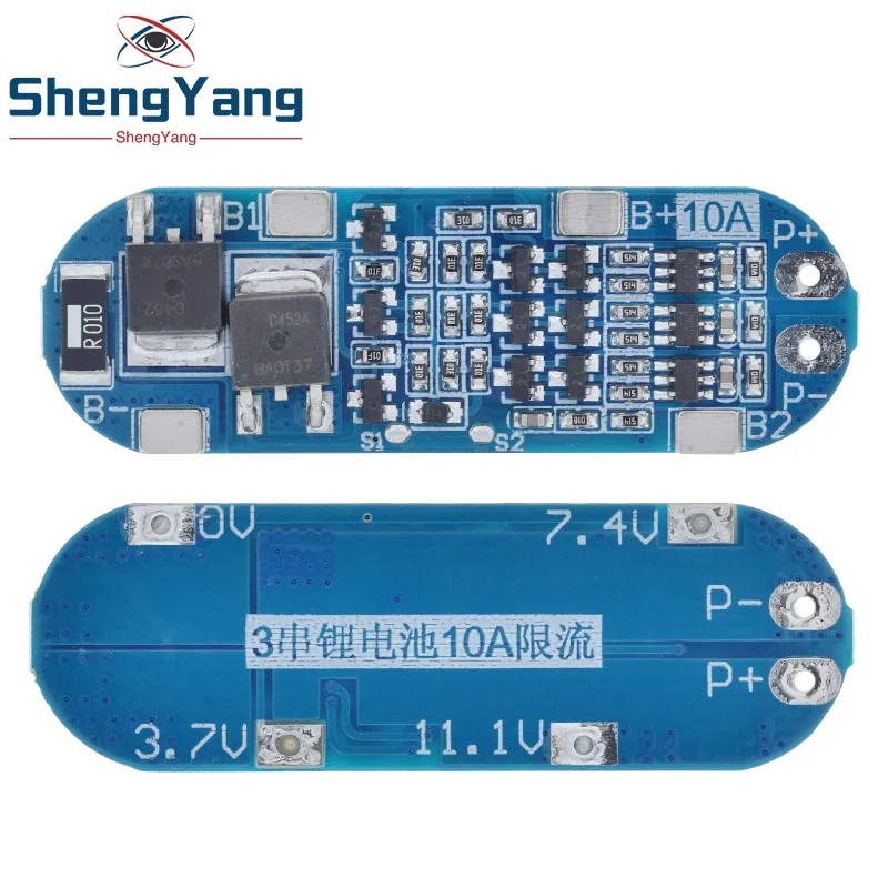 TZT 3S 10A Li-ion Lithium Battery 18650 Charger Protection Board 11.1V 12.6V image 6