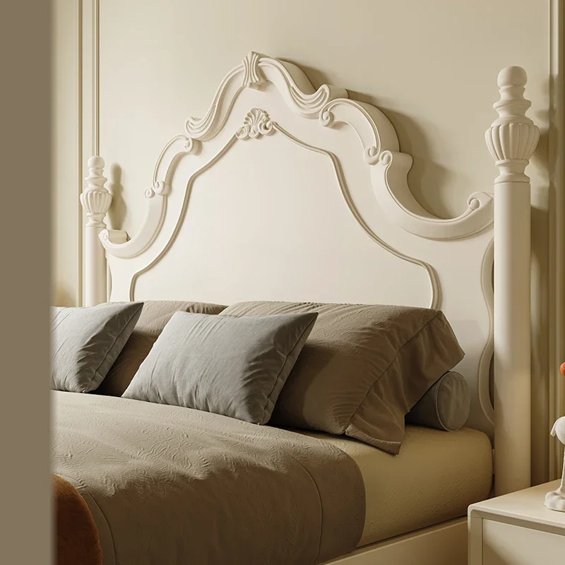 

Двуспальная кровать для девочек в европейском стиле, простая конструкция, с функцией массажа, современный диван-кровать, деревянный каркас, мебель для дома