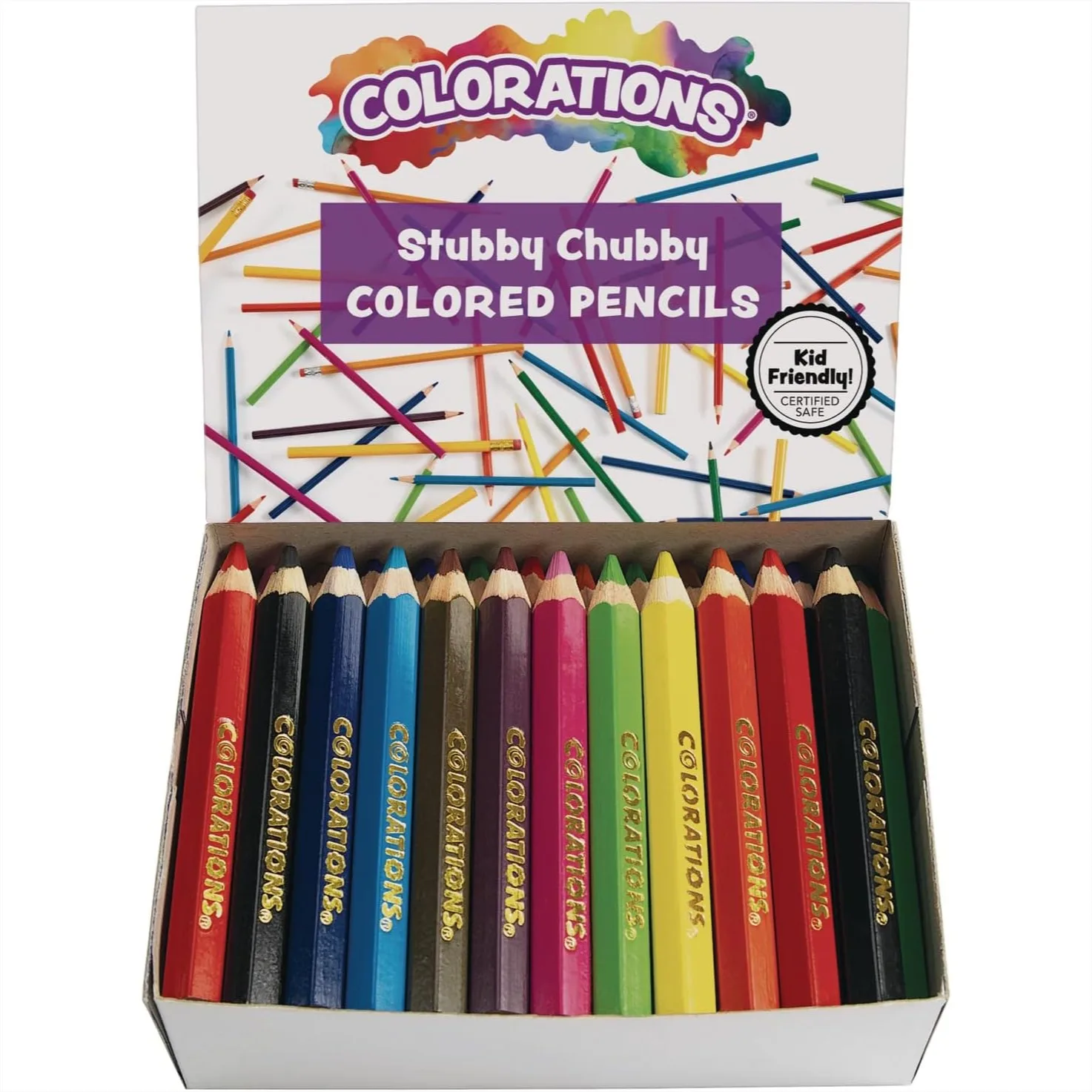 

48 Colored Pencils For Kids With Thick 1/4 Inch Lead And Eco-Friendly Wood
