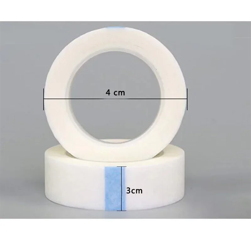 5 pièces ruban adhésif pour cils blanc bandes d'extension de cils tissu respirant ruban de cils micropore pour fourniture d'extension de cils