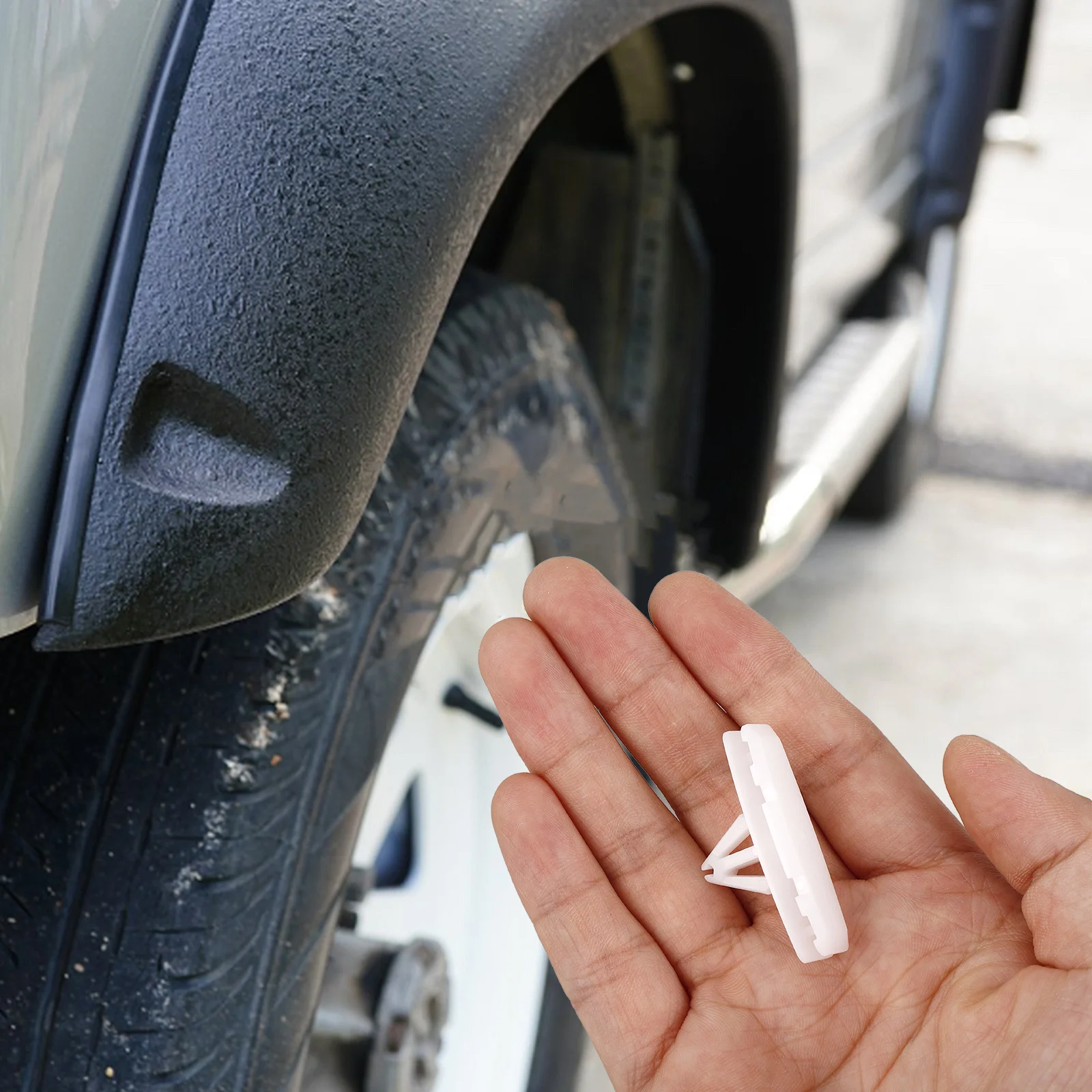 

6Pcs Mud Flap Protector Plate Fixing Clips Strong Hold Easy Installation Splash Shields Guard Under Car Stable Fit