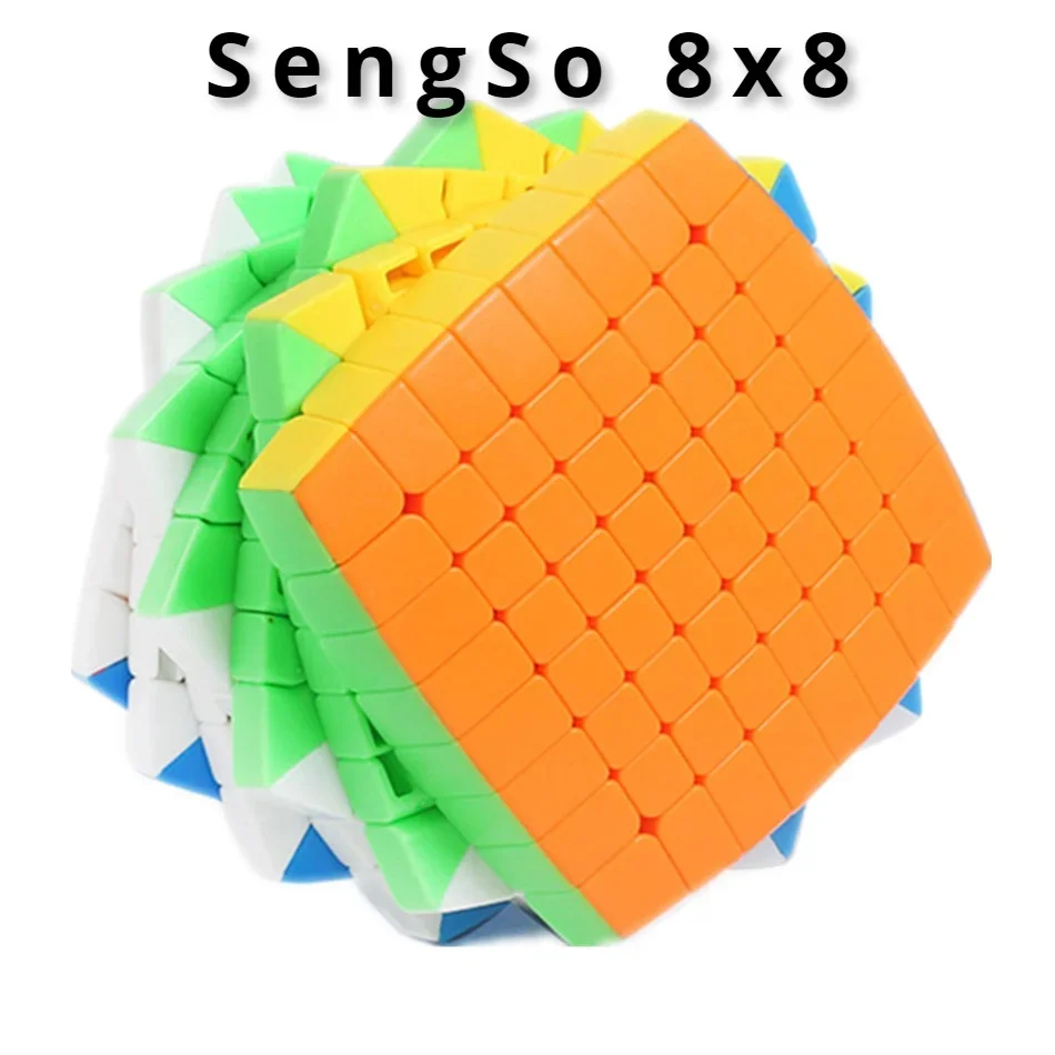 [Picube] Sengso 8x8 Magic Puzzle Cube Professional ShengShou 8x8x8 Pillowed Bread Speed Cubo Magico Speed Cube Educational Toys