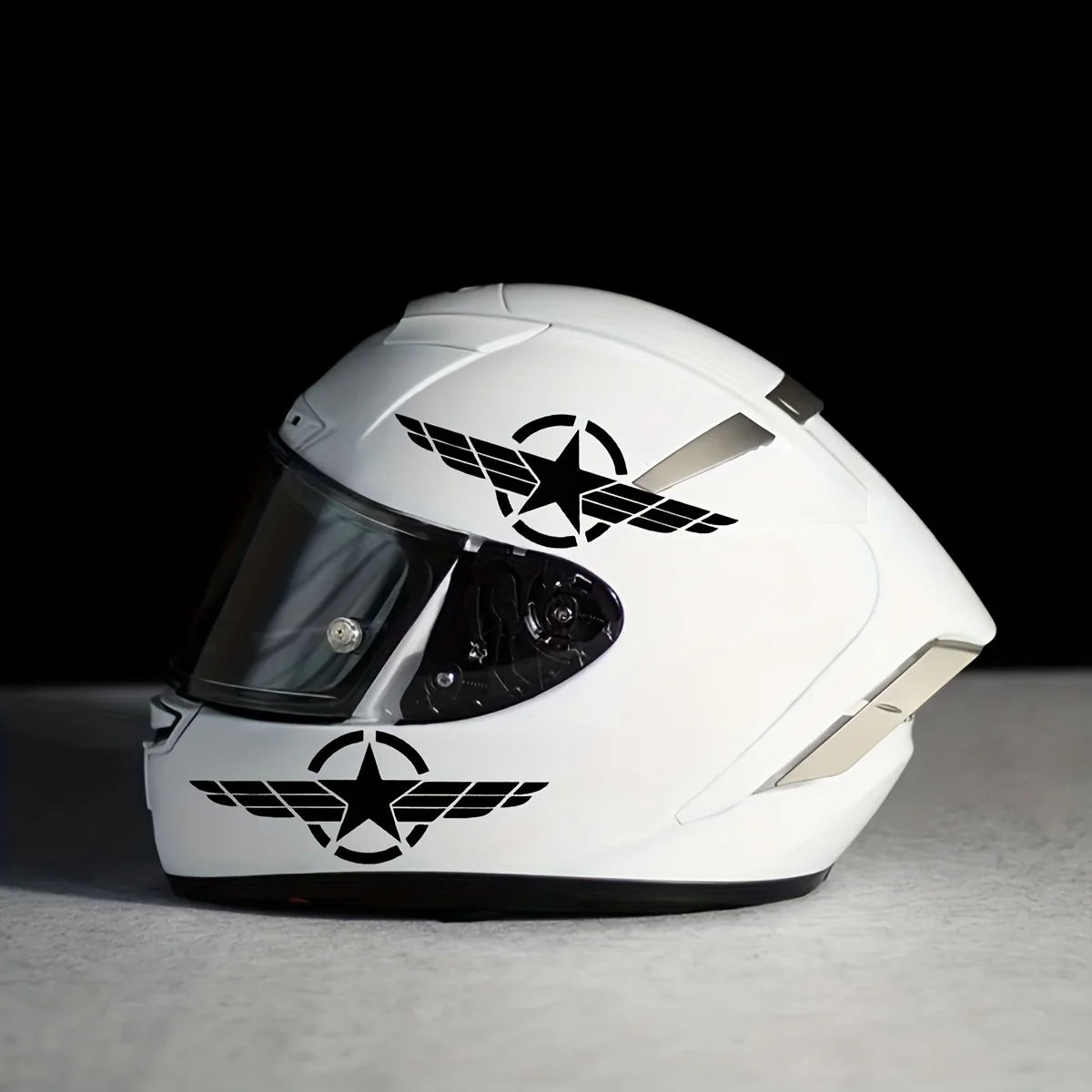 

1SET "Trendy Aviation Red Star & Wings" Helmet Sticker, Suitable for Journals, Power Banks, Pencil Cases, Door Signs & Keychains