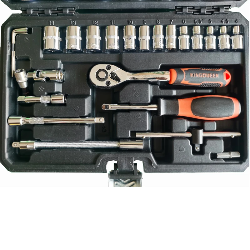 

53pcs Socket Screwdriver Kit High Carbon Steel Wrench Socket Spanner Motorcycle Automobile Repair Tools Accessories Hardware Se
