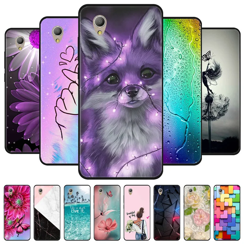 For Alcatel 1 5033D Case 5033 Black Cover Lion Wolf Silicone Soft Back Cases For Alcatel 1 5033D Phone Case Protective Shell