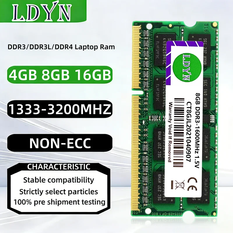 DDR3 DDR3L DDR4 4GB 8GB 16GB Memories Ram PC3 1.5V PC3L 1.35V 1333