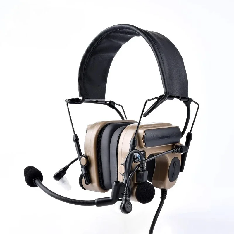 C4 U-shaped pickup noise reduction tactical headset headset air duct real CS equipment