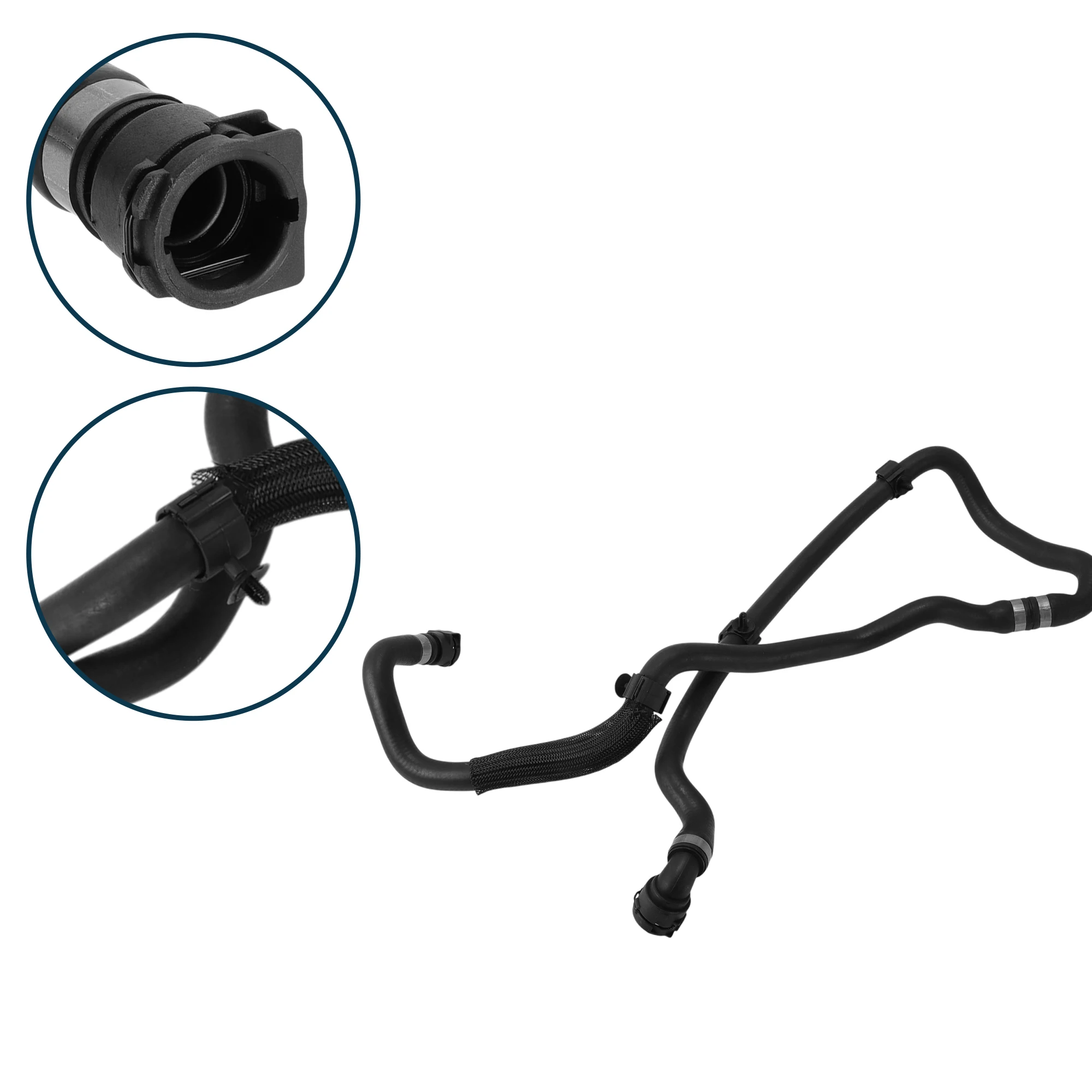 

UXCELL Radiator Hose Heater Hose Radiator Outlet Hose Pipe for BMW X3 2017-2018 No.17127535534 Rubber Coolant Pipe Black 1 Pc