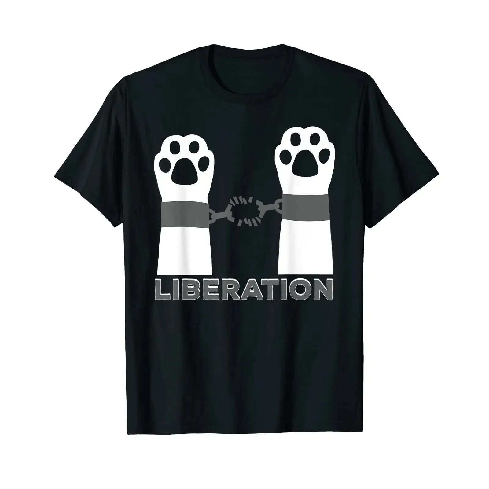 Cool Animal Liberation Free Animals Soldiers T Shirt black S vintage Washed Breathable Versatile fashion Stylish Comfortable