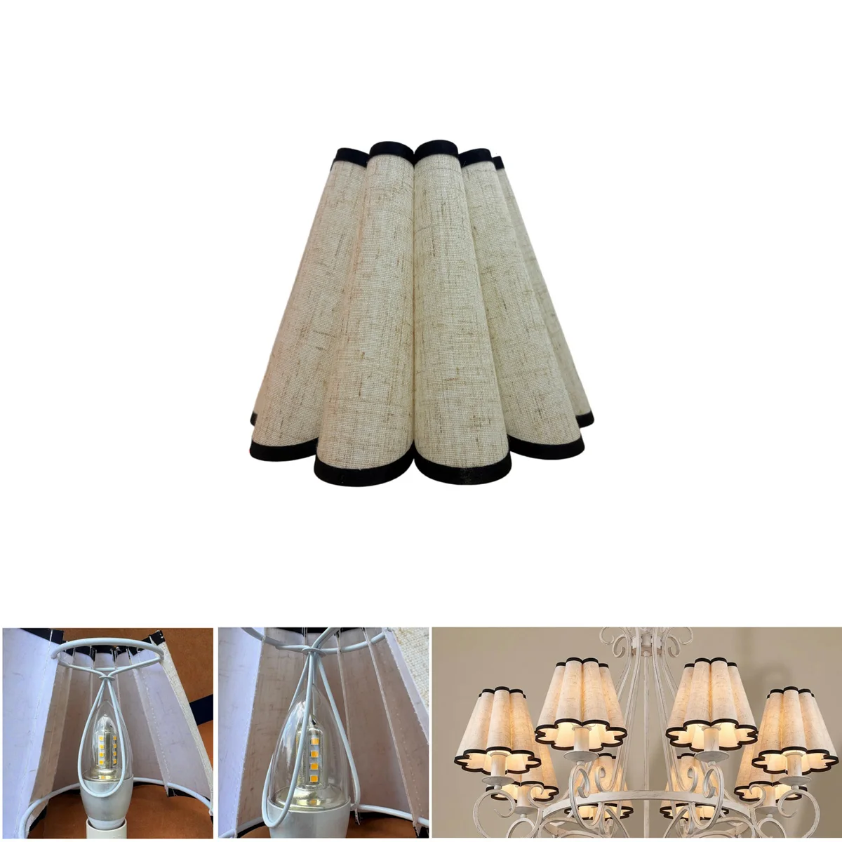 American style pointed clip bubble Fabric lampshadependant light multi head single head wall lamp