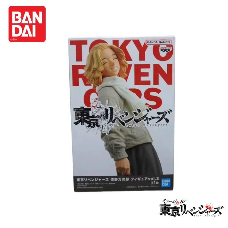 In Stock Original Nuevo Bandai Tokyo Revengers Banpresto Manjiro Sano Vol 3 Figurine Model Figura De Accion Boys Favorite Gift