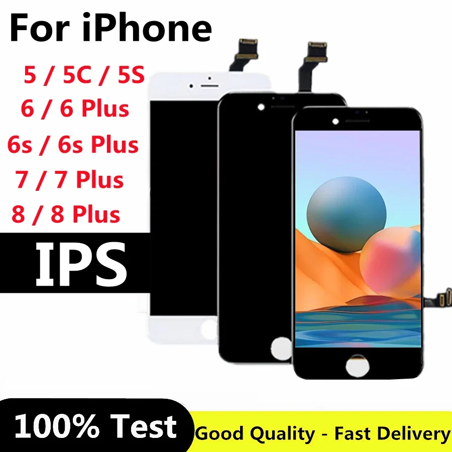 

Качественный ЖК-дисплей AAA +++ для iPhone 5 5C 5S SE 6 6S 7 8 Plus, замена сенсорного экрана для iphone 7G 7P 8G 8 Plus LCD