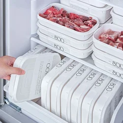 Plastic Covered Fresh-keeping Box Food And Fruit Storage Sealed Freezer Kitchen Organizer Storage Container Frozen Sealed Box